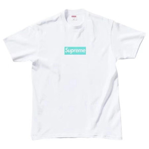 ●9월 판매 12위● SUPREME x TIFFANY 슈프림 X 티파니 박스 로고 티셔츠 21FW ●해외 특별할인전●