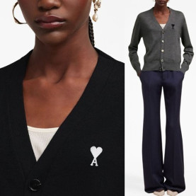 AMI 아미 스몰하트 가디건