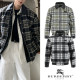 BURBERRY 버버리 플레이트 플라넬 레더포인트 자켓