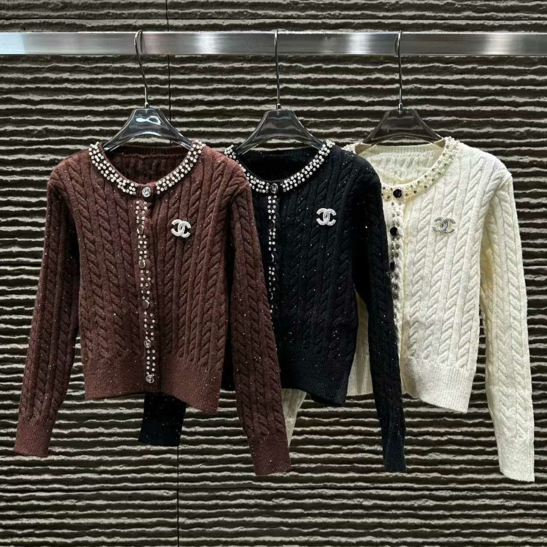 CHANEL 샤넬 비즈 가디건