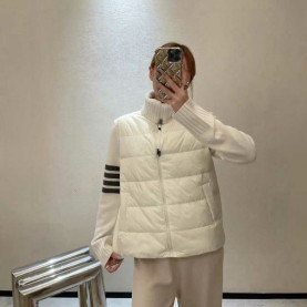 THOM BROWNE 톰브라운 라펠 니트 다운자켓 2COLOR