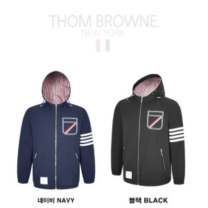 THOM BROWNE 톰브라운 사선 바람막이