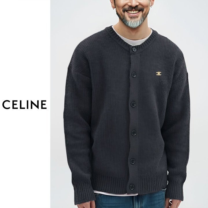CELINE 셀린느 스몰 트리옹프 울 가디건 3COLOR