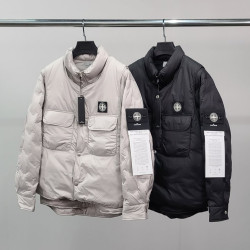 STONE ISLAND 스톤아일랜드 와펜 레이어드 패딩 자켓