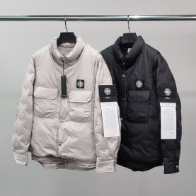 STONE ISLAND 스톤아일랜드 와펜 레이어드 패딩 자켓