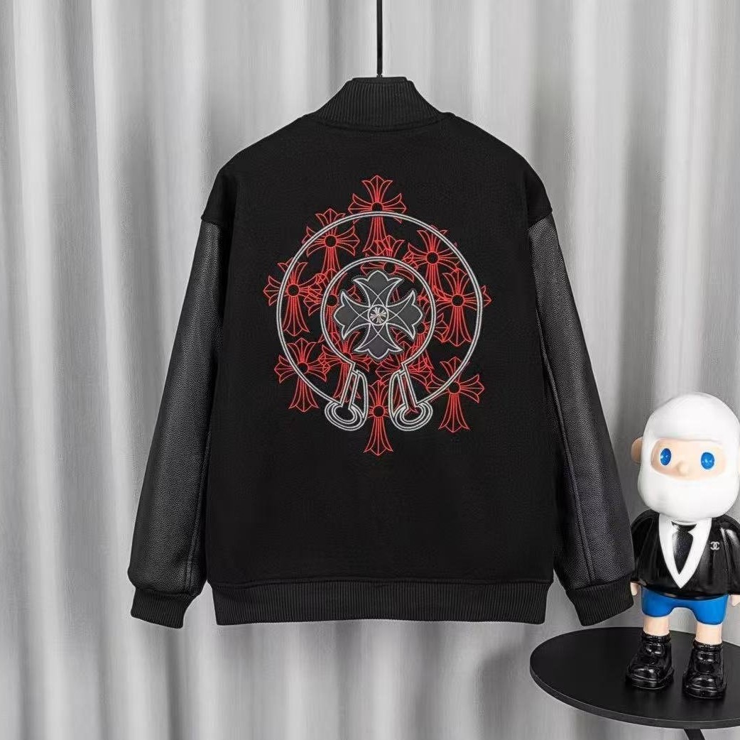 CHROME HEARTS 크롬하츠 바이크시티 레드 바시티 자켓