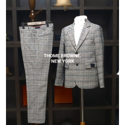 THOM BROWNE 톰브라운 뉴욕 글렌체크 삼선 슈트 셋트