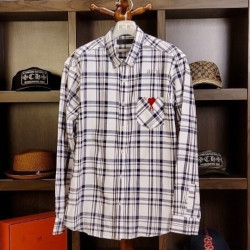 AMI 아미 시그니처 클래식 체크 셔츠