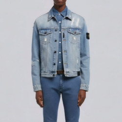 STONE ISLAND 스톤아일랜드 볼리아 스크레치 코쿤 워싱 청자켓