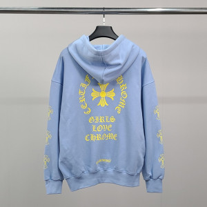 CHROME HEARTS 크롬하츠 옐로우말굽 오버핏 후드티