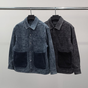 BALENCIAGA 발렌시아가 로고자수 빅포켓 데님 자켓