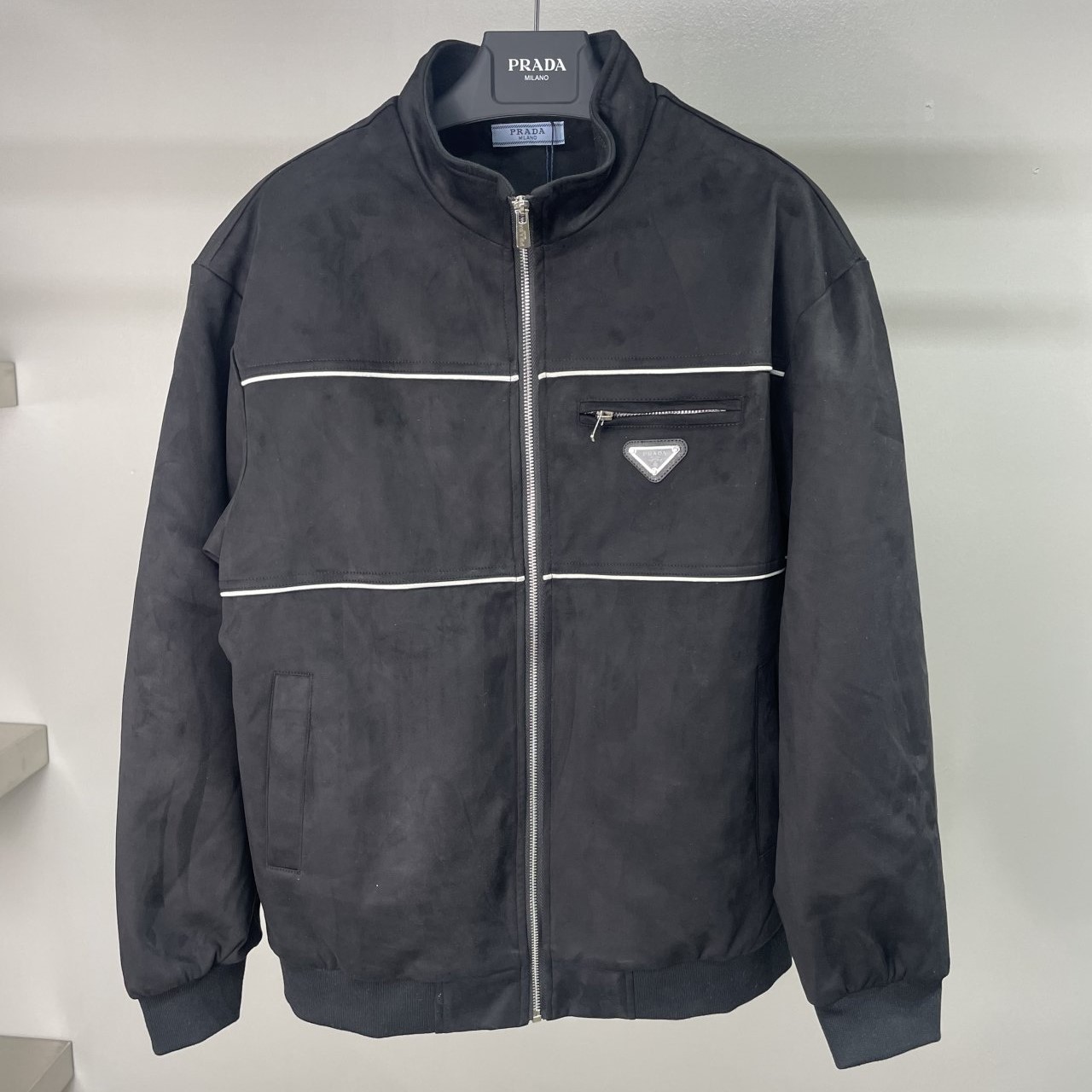 PRADA 프라다 스웨이드 자켓