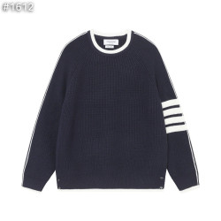 ●9월 판매 8위● THOM BROWNE 톰브라운 4바 울 배색 라운드 니트 2COLOR