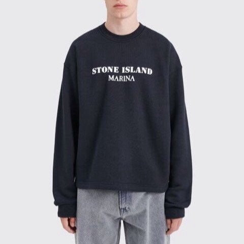 STONE ISLAND 스톤아일랜드 마리나 크루넥 스웻셔츠