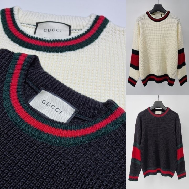 GUCCI 구찌 와플 라운드 니트