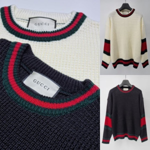 GUCCI 구찌 와플 라운드 니트