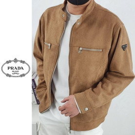 PRADA 프라다 지퍼 스웨이드 자켓 2COLOR
