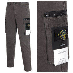 STONE ISLAND 스톤아일랜드 원지퍼 코튼 카고 와펜 팬츠 2COLOR