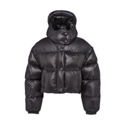 PRADA 프라다 리나일론 구스 숏 패딩