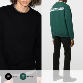 BALENCIAGA 발렌시아가 백로고 프린팅 맨투맨