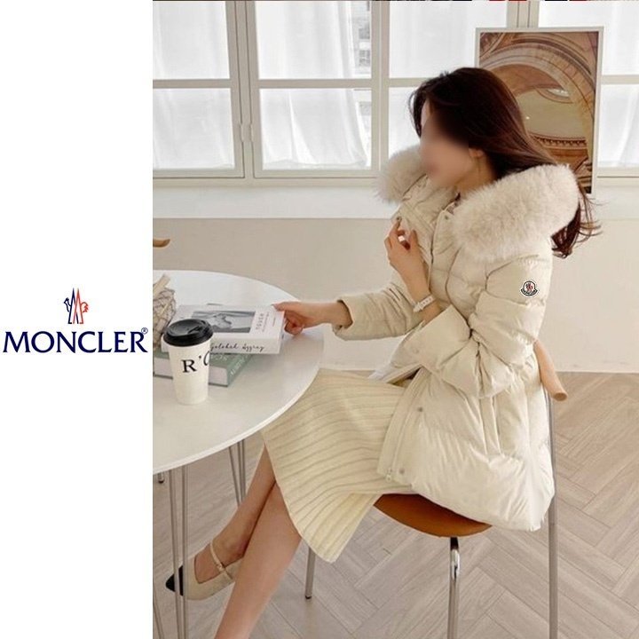 ●11월 판매 5위● MONCLER 몽클레어 폭스퍼 후드 숏패딩 2COLOR
