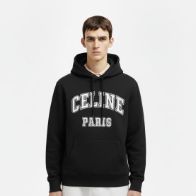 CELINE 셀린느 로고프린팅 코튼 후드티