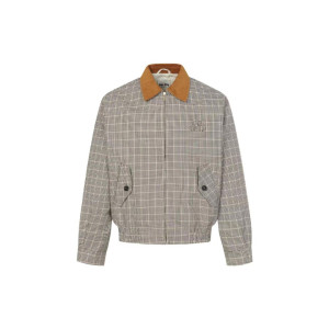 MIUMIU 미우미우 체크 패턴 블루종 자켓