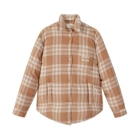 MIUMIU 미우미우 플래드 다운 자켓