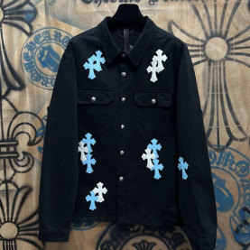 CHROME HEARTS 크롬하츠 워크독 크로스 패치 셔츠 자켓 2COLOR