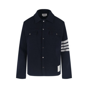 THOM BROWNE 톰브라운 사선완장 코튼 셔츠 자켓