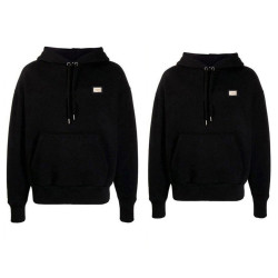 DOLCE&GABBANA 돌체앤가바나 밀라노 골드 플레이트 후드티