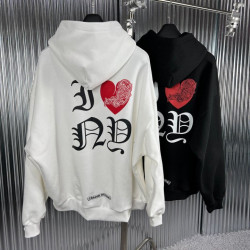 CHROME HEARTS 크롬하츠 하트 기모 후드