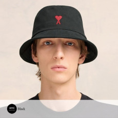 AMI 아미 드 꾀흐 자수 버킷햇