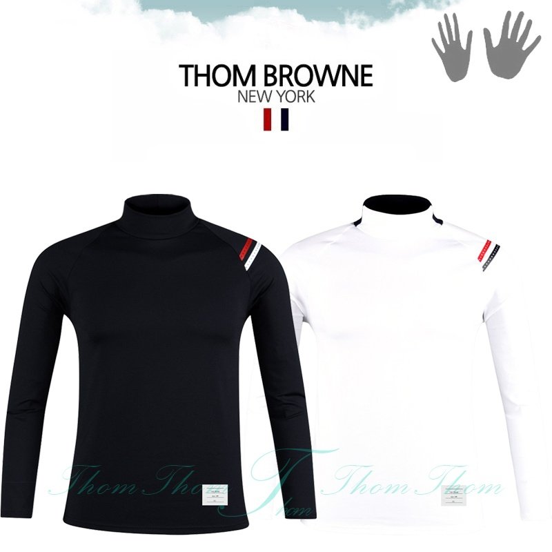 THOM BROWNE 톰브라운 쿠디 기모 하프 폴라