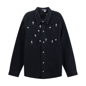 CHROME HEARTS 크롬하츠 메탈 포인트 데님 자켓