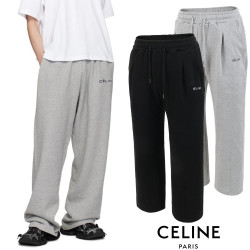 CELINE 셀린느 트리오페 포켓 자수 와이드 트레이닝 팬츠