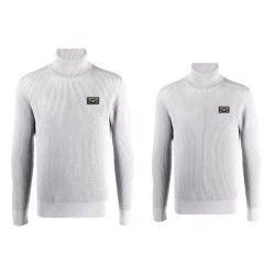 DOLCE&GABBANA 돌체앤가바나 골드 플레이트 골지 터틀넥 2COLOR