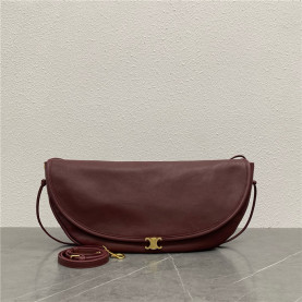 CELINE 셀린느 하프문 소프트 트리옹프 숄더백 124142