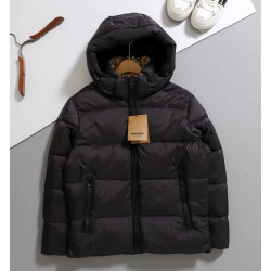 BURBERRY 버버리 디태처블 후드 덕다운 다운 점퍼