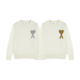 AMI 아미  8146 빅 하트 캡슐 컬렉션 라운드 니트