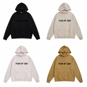FEAR OF GOD 피어오브갓 821 프론트 로고 플리스 후드