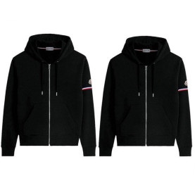 MONCLER 몽클레어  삼선 암밴딩 커플 후드 집업 자켓