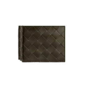 ●보테가베네타 인트레치아토 다크그린 머니클립●