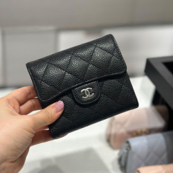 ●실사● 샤넬 클래식 캐비어 플랩 지갑