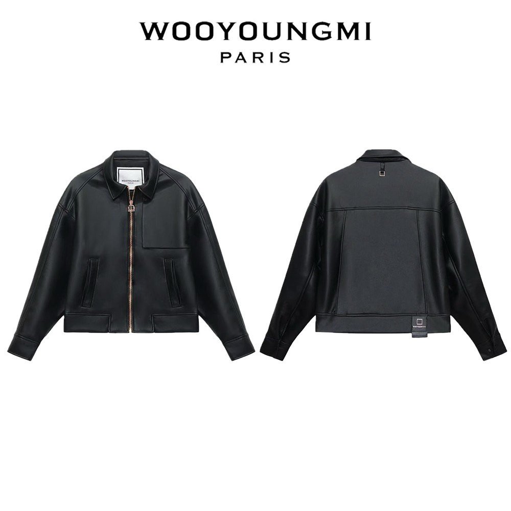 WOOYOUNGMI 우영미 블랙 레더 자켓