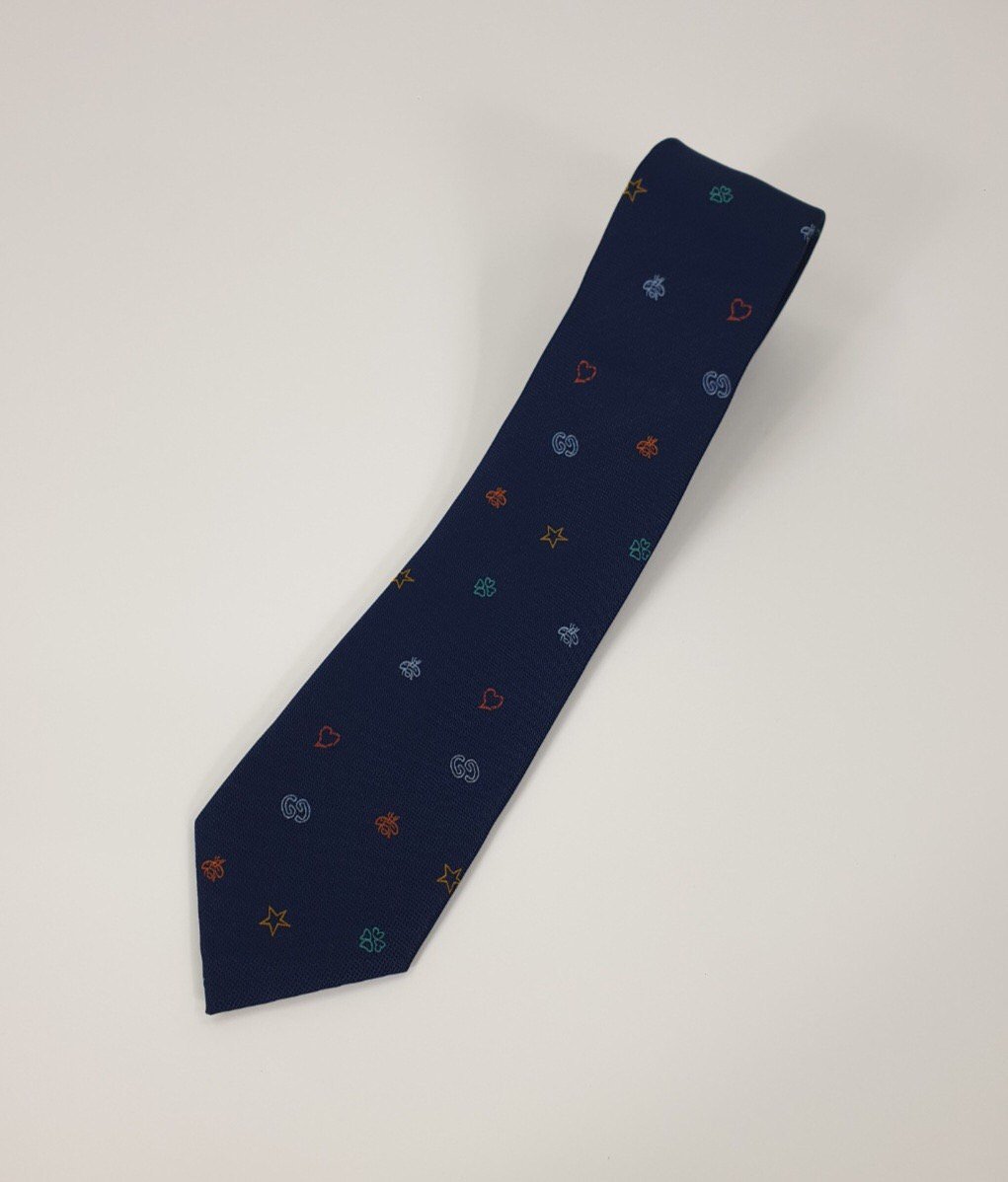 GUCCI 구찌 웹스타 실크 넥타이