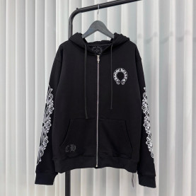 CHROME HEARTS 크롬하츠 홀스슈 플로랄 후드 집업