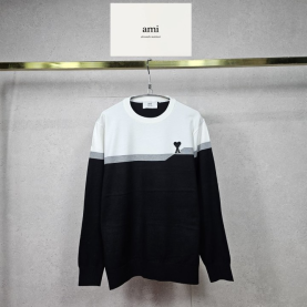 AMI 아미 비대칭 라인 니트 2COLOR