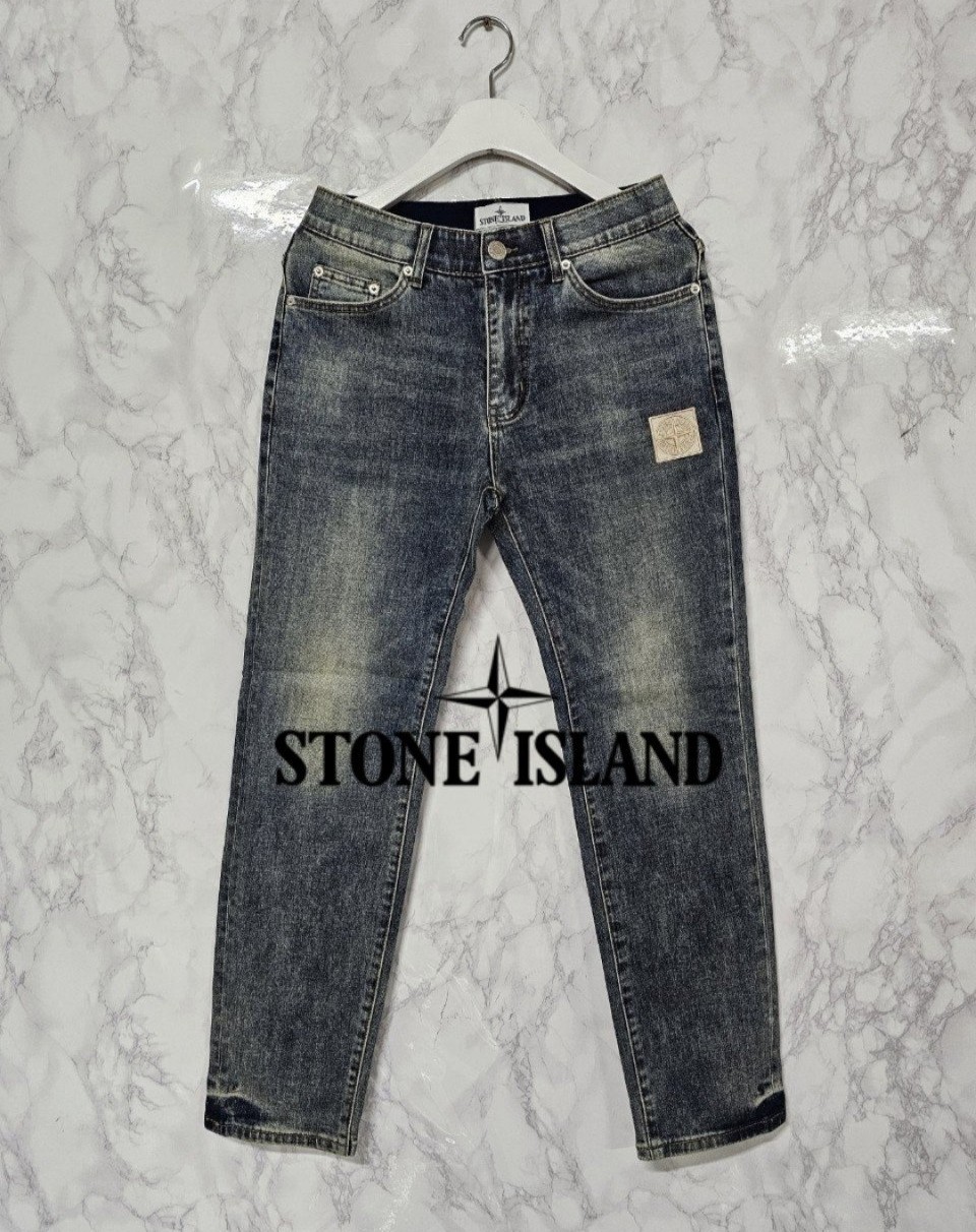 STONE ISLAND 스톤아일랜드 녹청워싱 데님 팬츠(2410)