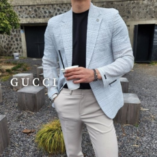 GUCCI 구찌 투스체크 시어서커 자켓